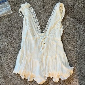 Idkah White Romper